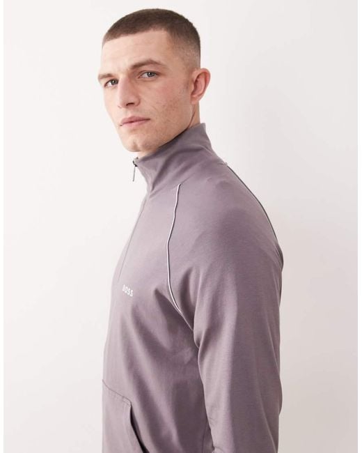 Boss Purple Mix & Match Lounge Jacket for men