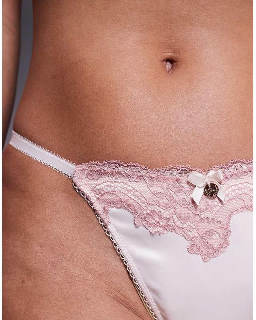 Boux Avenue Pink Etta Tanga Thong