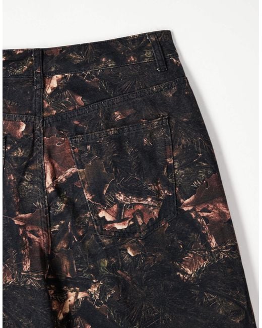 Collusion Gray X002 Baggy Jeans for men