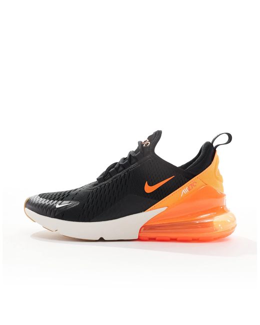 Nike orange and black trainers best sale