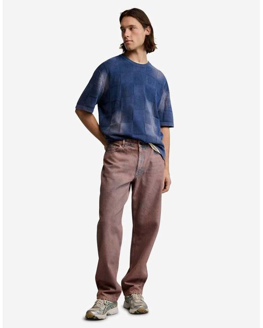 Desigual Blue Plain Denim Trousers for men