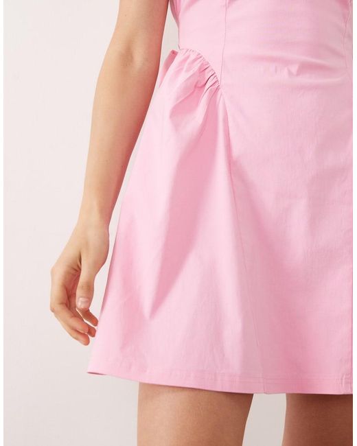 New Look Pink Bengaline Mini Dress