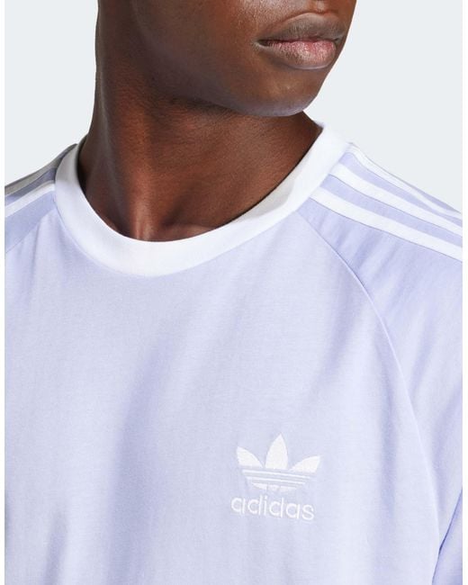 Adidas Originals White Adidas Adicolor Classics 3-stripe T-shirt for men