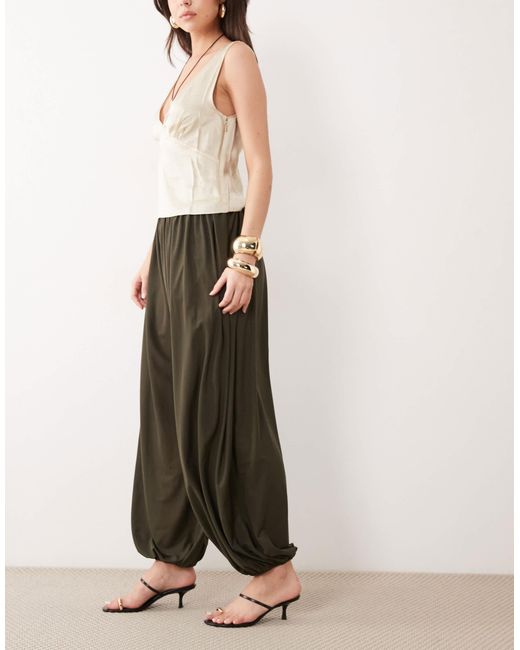 Mango Natural Cuffed Pants