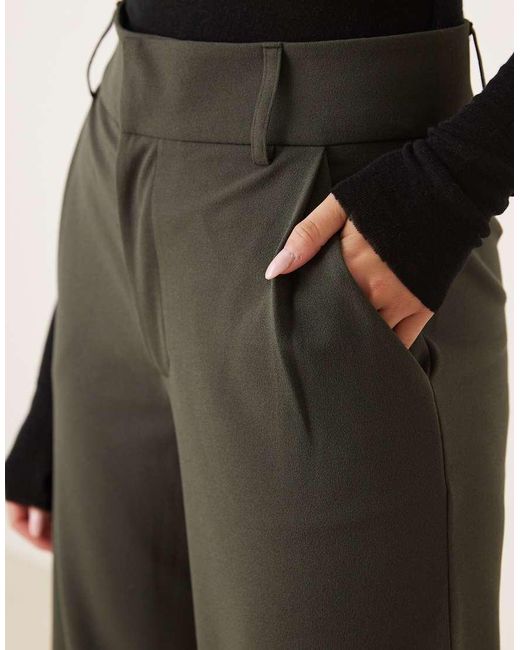 Jdy Green Wide Leg Tailored Trousers
