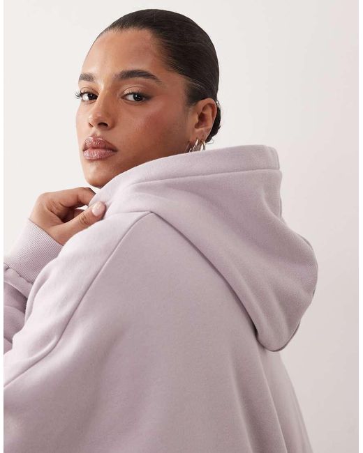 ARRANGE Purple Curve Oversized Premium Heavy Weight Hoodie