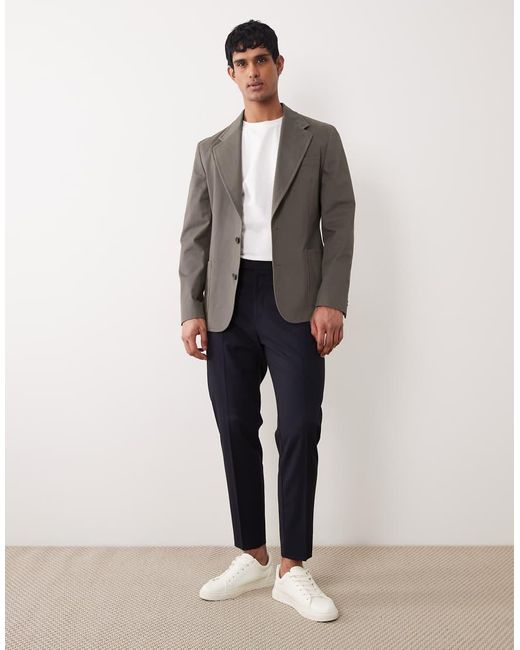 ASOS Gray Slouchy Blazer for men