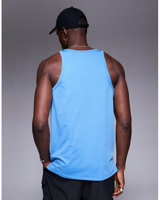 4505 – lauf-trägershirt aus schnelltrocknendem netzstoff in Blue für Herren