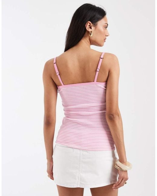 Hollister White Henley Cami