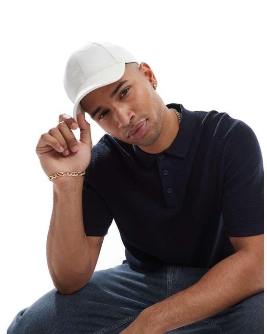 Boss Blue Boss Derrel Box Logo Cotton Baseball Cap for men