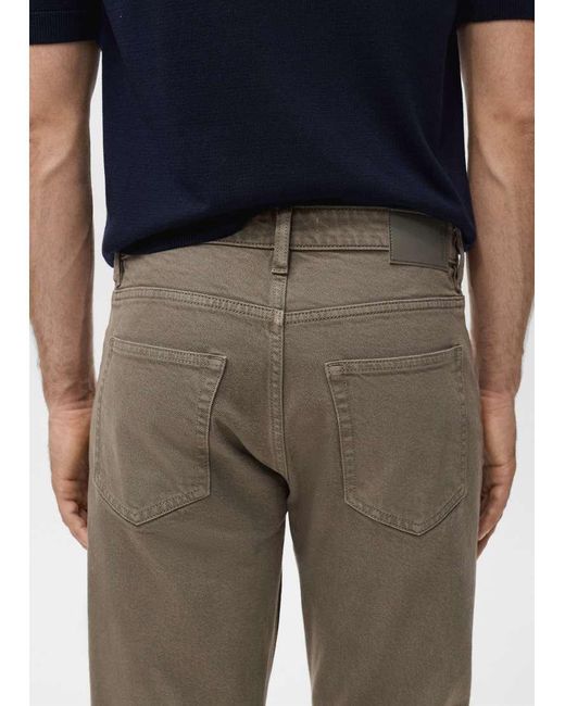 Mango Blue Benc Cotton Straight Jean for men