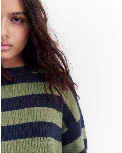 Pull&Bear Blue Oversize Jumper