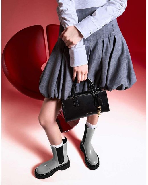 Charles & Keith Black Mini Kerry Tote Bag