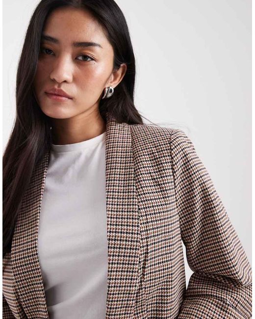 Pieces Gray Ruched Sleeve Blazer