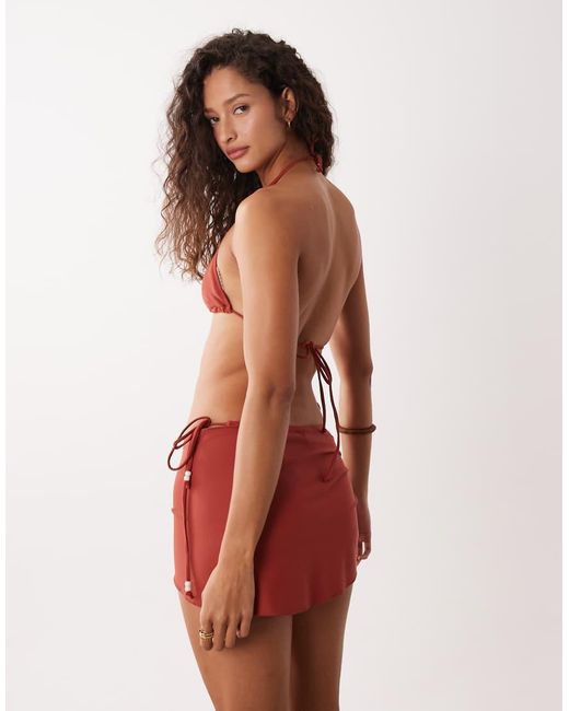 Motel Orange Co-ord Purwar Sarong