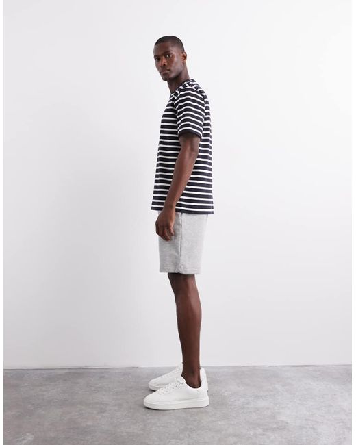 ASOS Blue Essential Mid Length Slim Shorts for men