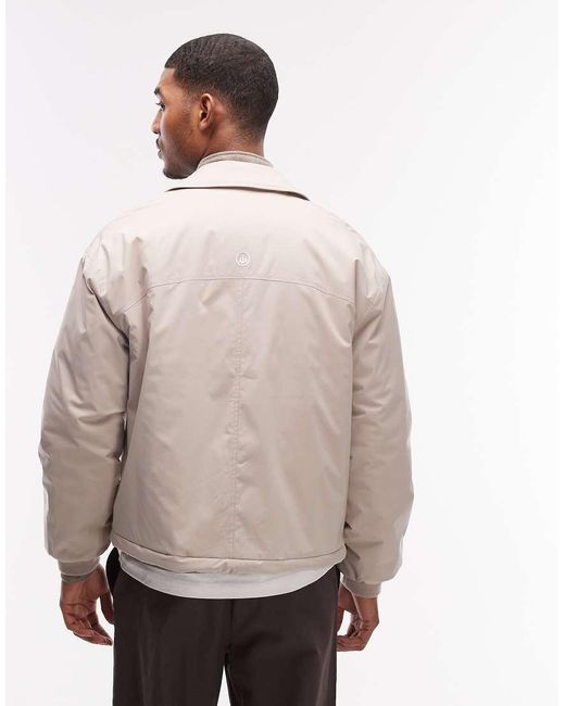 ASOS Natural Stormmaxtm Water Repellent Harrington for men