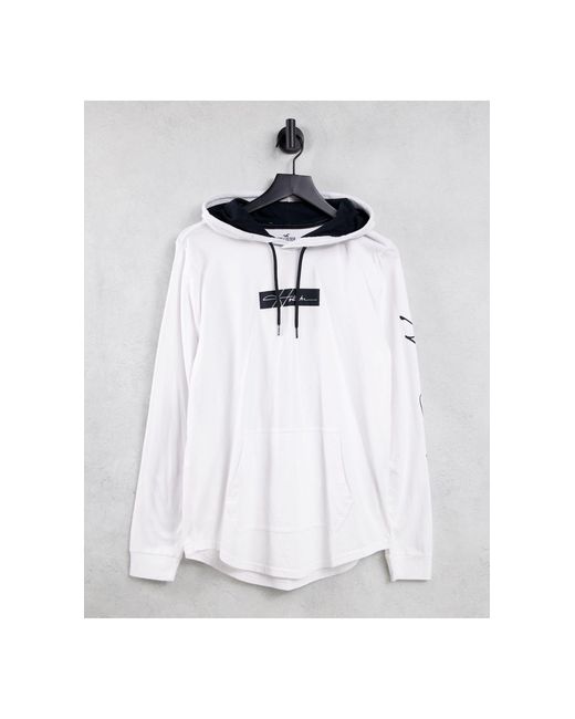 hollister white hoodie mens