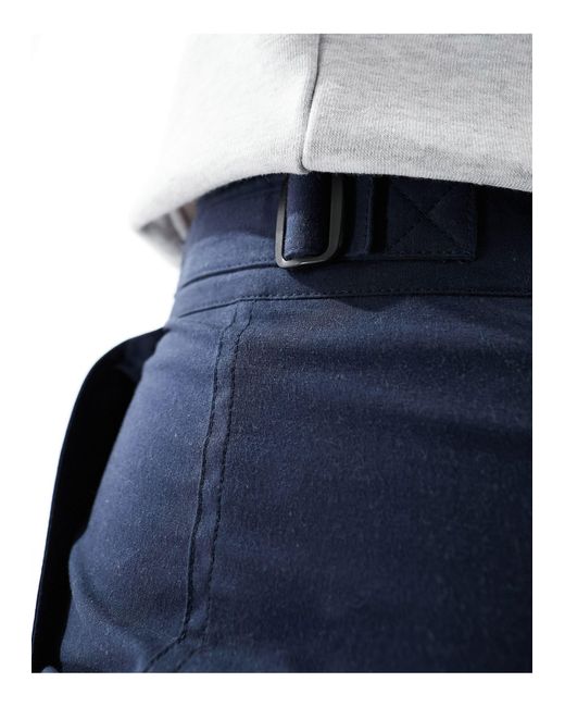 Pantaloncini navy con tasche laterali con zip di Marshall Artist in Blue da Uomo
