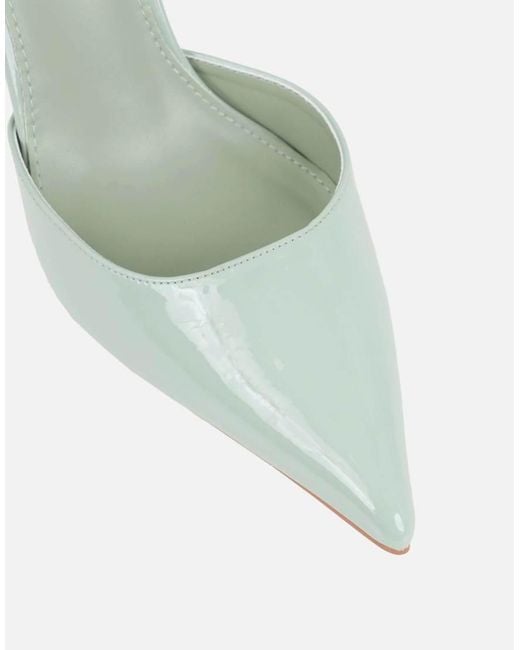 SIMMI Natural Erika Sage Patent Court Shoes