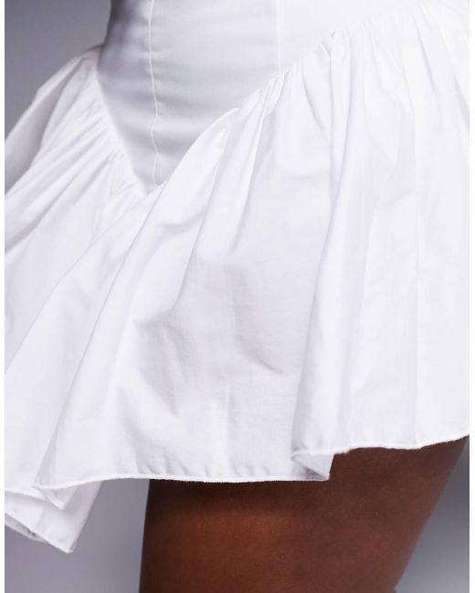 Pantalones Cortos Blancos De Talle Alto Con Volantes Madonna De (Parte De Un Conjunto) The Dolls House de color White