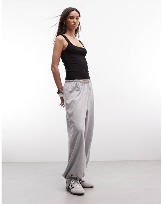 Weekday Black Rib Square Neck Tank Top