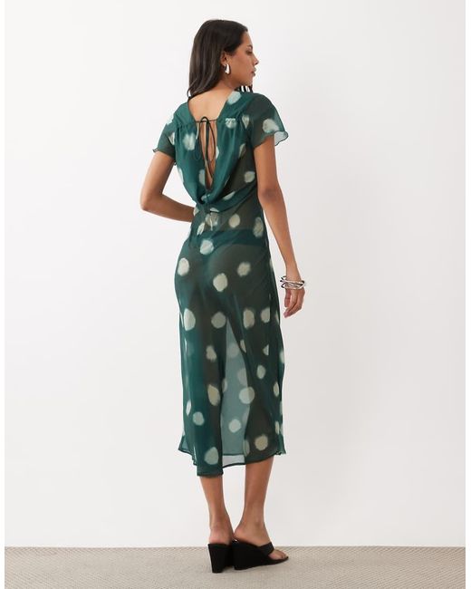 ASOS White Cowl Back Maxi Dress