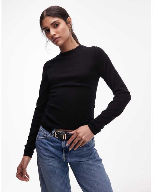 & Other Stories Blue Slim Fit Pure Merino Wool Jumper