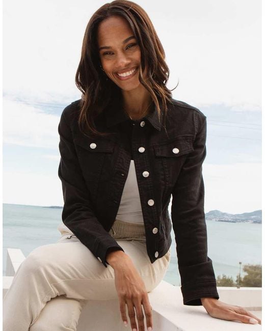 Threadbare Black 'Rome' Classic Denim Jacket