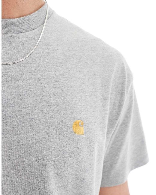 Carhartt Gray Chase T-Shirt for men