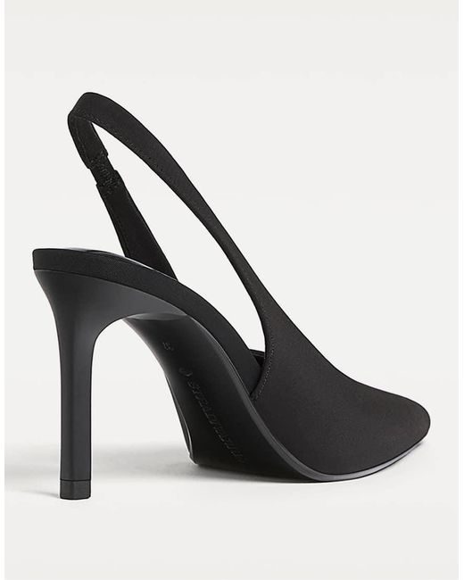 Stradivarius Black High-Heel Slingback