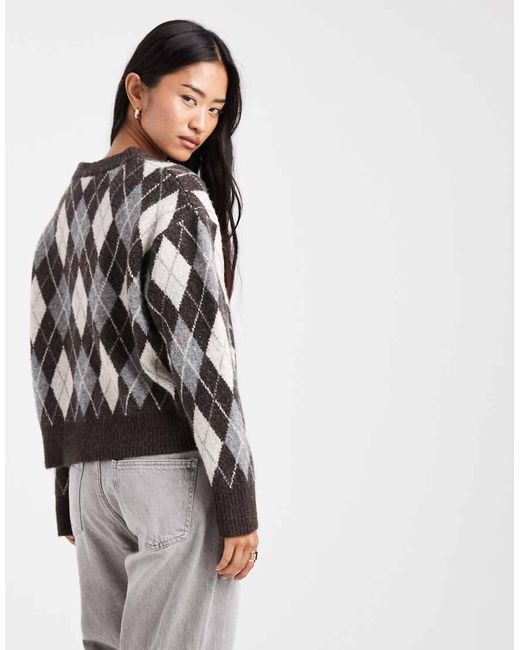 ONLY Gray Brushed Knitted Jumper