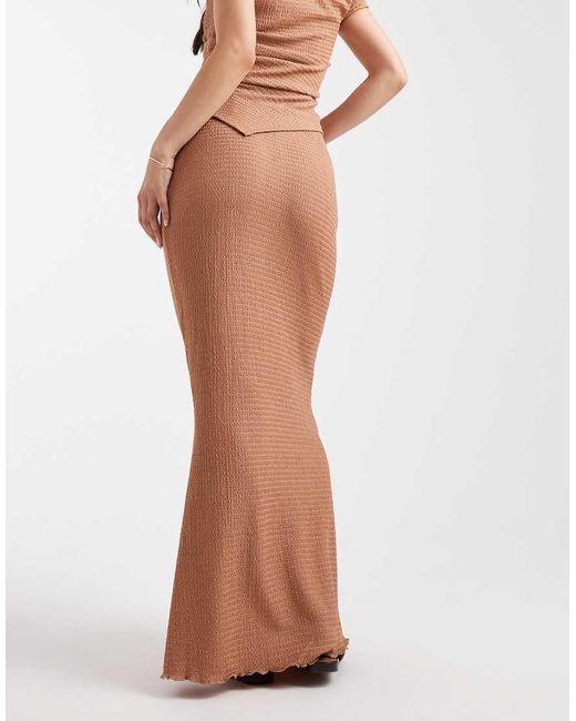 Gonna Lunga Color Mocha di Vero Moda in White