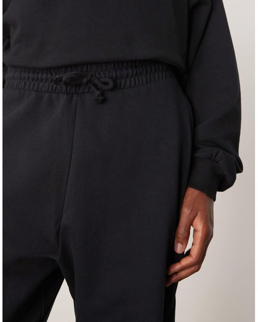 ASOS – essential – oversize-jogginghose in Black für Herren