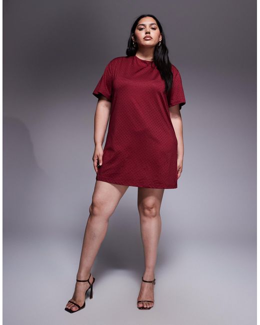 Renee Studio Red Renée studio – kurzes t-shirt-kleid