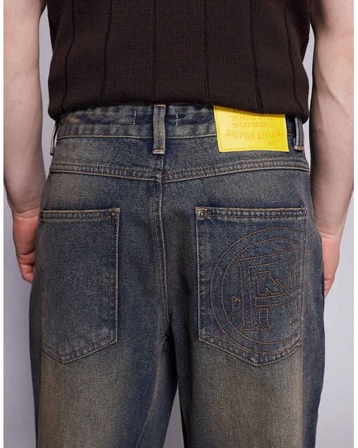 Good For Nothing Blue baggy Denim Jeans for men