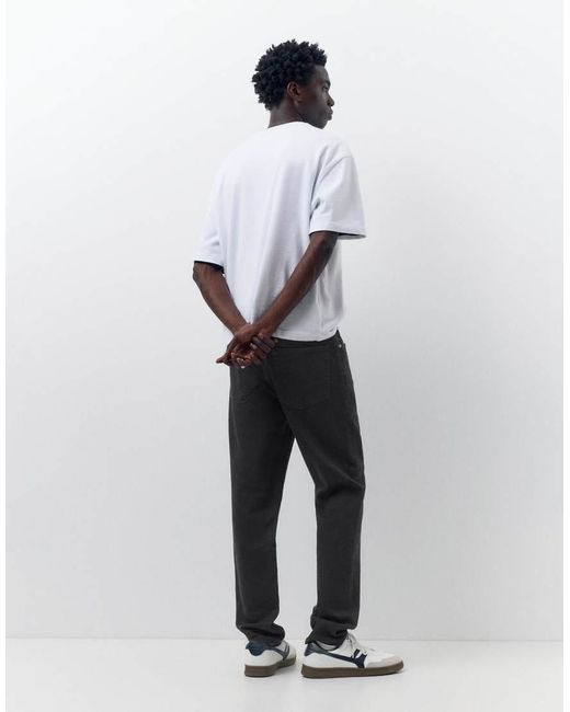 Pull&Bear Slim-Fit Jeans in het White voor heren