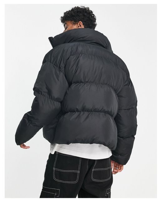 Collusion Black Padded Puffer Jacket for men