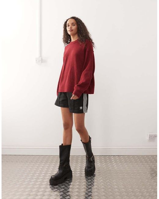 Weekday Red Wool Blend Jumper