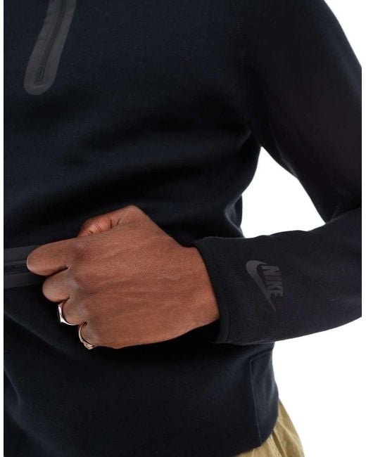 Nike Black Tech Fleece Half-zip Top for men