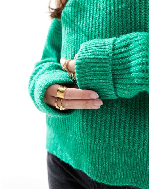 Pull ras Superdry en coloris Green
