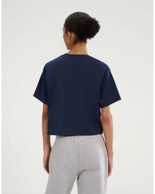 Ellesse Blue Silinto 2 Cropped Tee