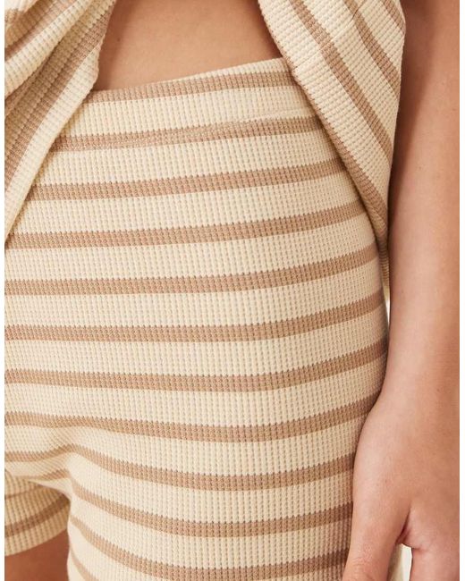 ASOS Gestreepte Micro Short Met Textuur in het Natural
