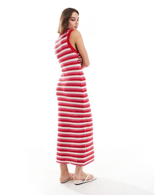 ONLY Red Maxi Knit Dress