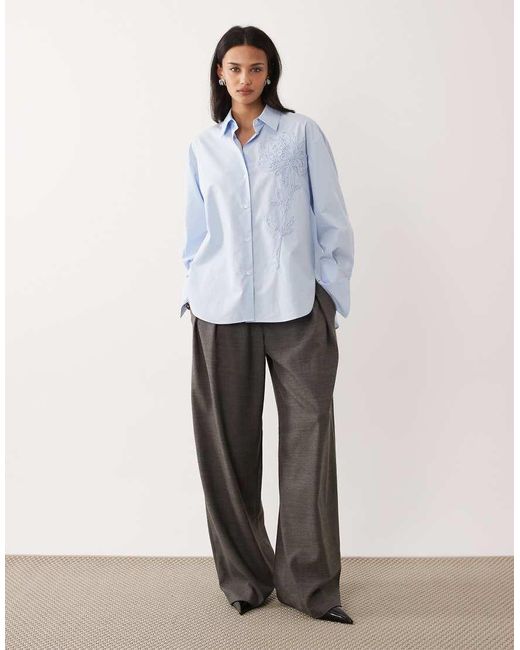 Camicia Classica di Mango in Blue