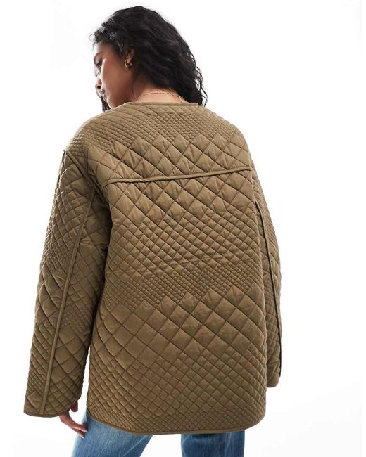 Y.A.S Blue Quilted Jacket