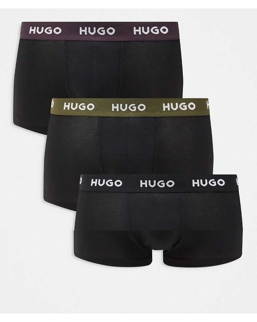 Boss Black Hugo Bodywear 3 Pack Trunks for men