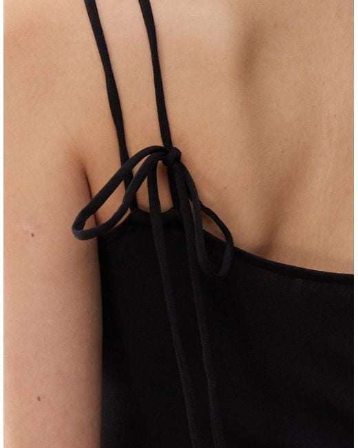 Weekday Blue Strappy Boat Neck Top