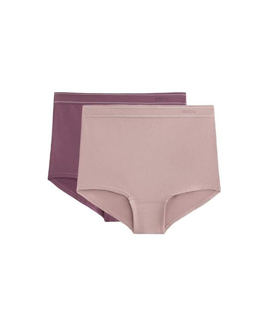Oysho Pink 2 Seamless Soft-Touch Shortie Briefs