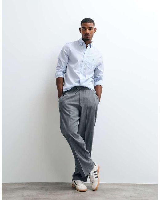 Gant Blue Regular Fit Poplin Shirt for men